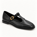 Sapatos PARIS — Pretos com fivela dourada