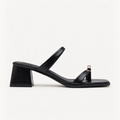 Sandalias MILÃO — Negras minimalistas