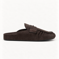 Mules PORTO estilo mocassim – Castanho escuro